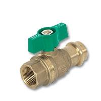Zetco Series 6104 Zetco WaterMarked DZR Brass Press-fit x FI T Handle