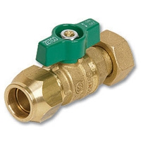 Series 1070 Flare x Nut & Tail WaterMarked DZR Brass Ball Valve