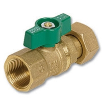 Series 1071 FI x Nut & Tail WaterMarked DZR Brass Ball Valve