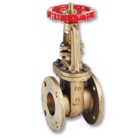 Series 1712 Zetco Bronze Outside Screw & Yoke Bolted Bonnet Gate Valve Flanged